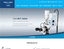 Tablet Screenshot of optotek-medical.com